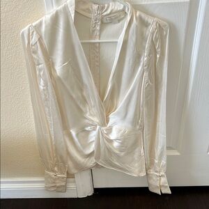 Chic Cream Women's Blouse